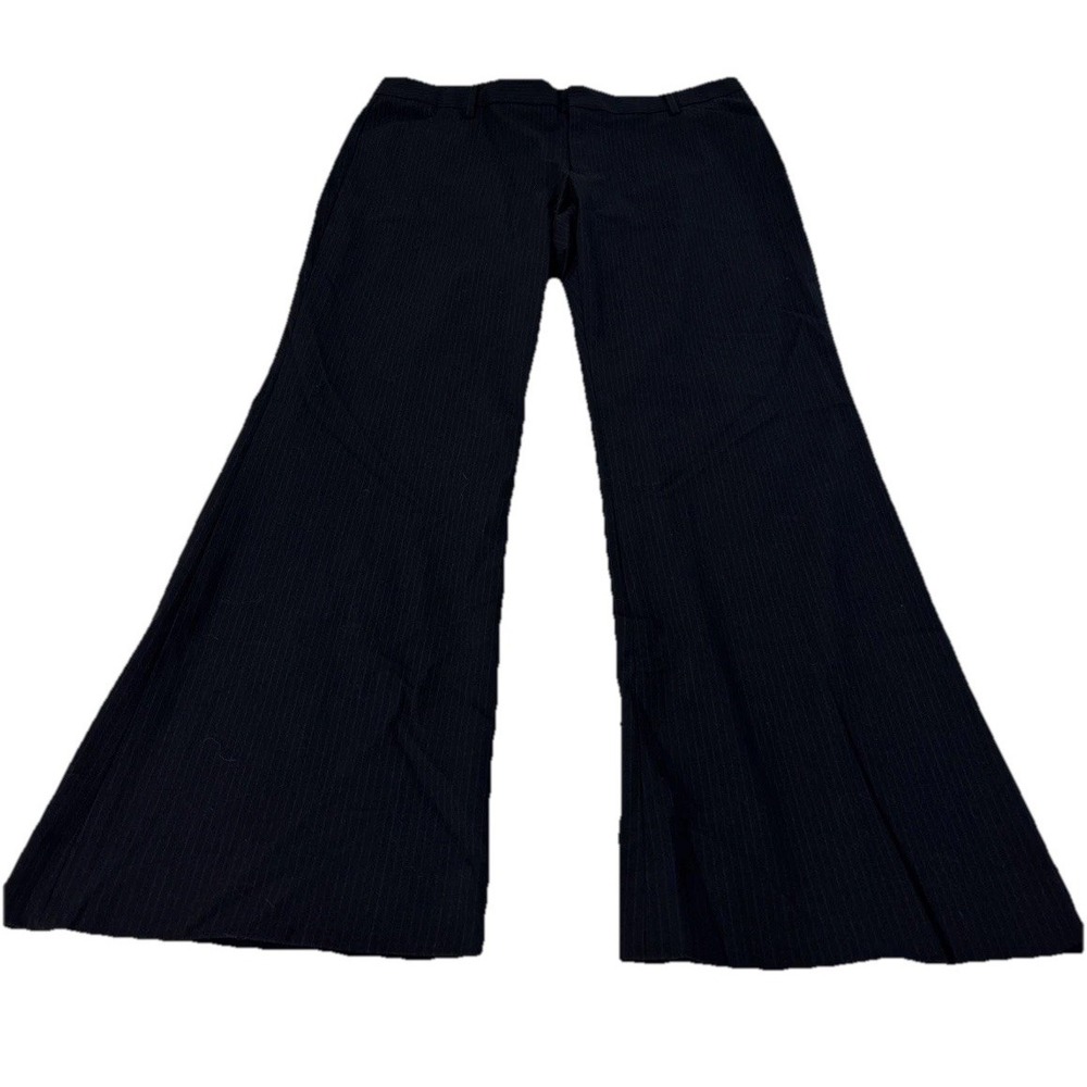 Gap Perfect Trouser Womens Size 10A Stretch Navy Pinstripe Career Dress Pants - Picture 2 of 13
